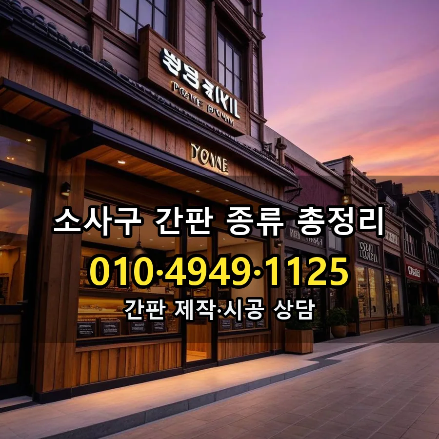 간판 종류 총정리 제작·시공 모습